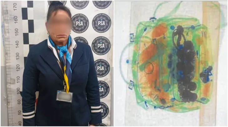 Detuvieron a una azafata en Ezeiza por intentar contrabandear relojes, diez iPhone y joyas por $58 millones Detuvieron a una azafata en Ezeiza por intentar contrabandear relojes, diez iPhone y joyas por $58 millones