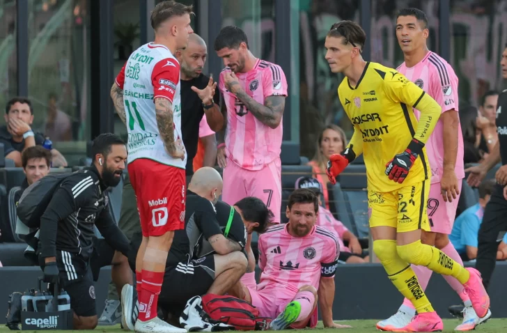 Messi, tocado preocupa