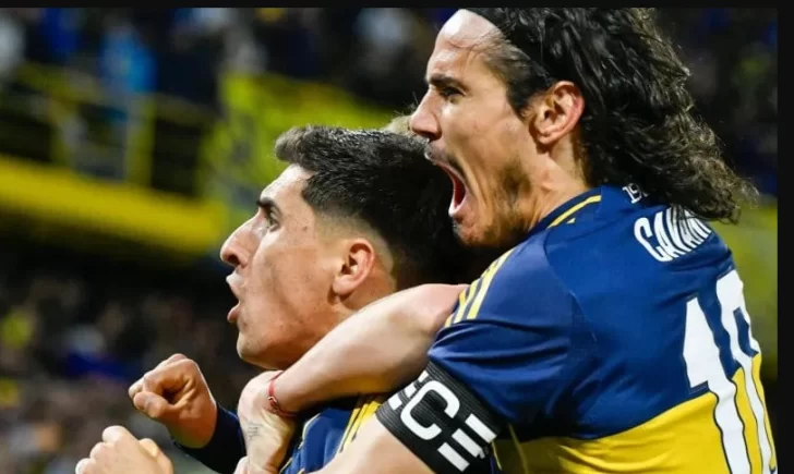 Cavani y Merentiel le dieron alegría a Boca