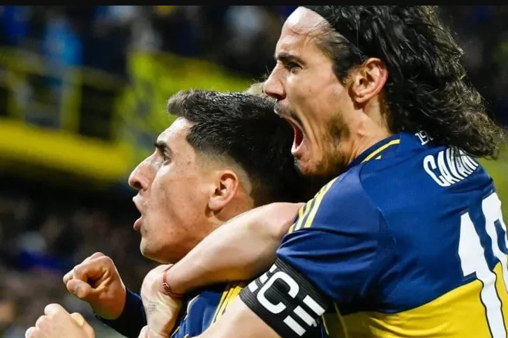 Cavani y Merentiel le dieron alegría a Boca
