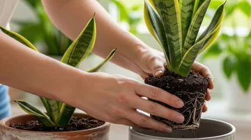 Cuándo y cómo trasplantar la lengua de suegra para que crezca fuerte y sana