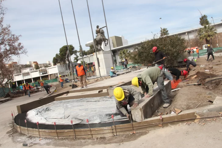 Renuevan el Monumento a San Martín para darle visibilidad y accesibilidad