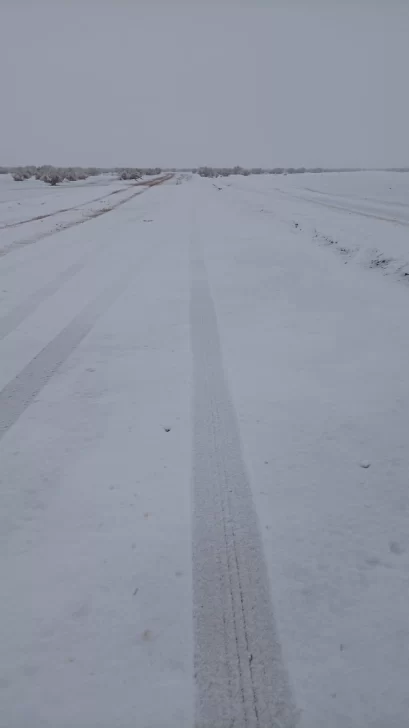Con nieve en Pedernal, Barreal y Tamberías, así se encuentra el estado de rutas y caminos en San Juan