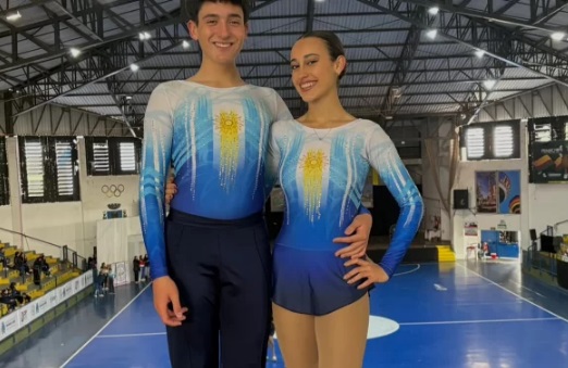 ¿Quién es la pareja sanjuanina que ganó un Oro en patinaje artístico en el Sudamericano en Brasil?