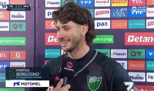 Borgogno valoró el punto de San Martín: “Necesitábamos sumar” Borgogno valoró el punto de San Martín: “Necesitábamos sumar”