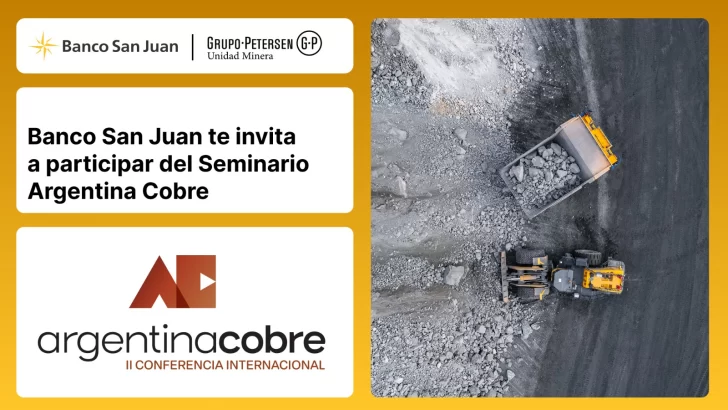 Banco San Juan y la Unidad Minera del Grupo Petersen, protagonistas del seminario “Argentina Cobre 2025” Banco San Juan y la Unidad Minera del Grupo Petersen, protagonistas del seminario “Argentina Cobre 2025”