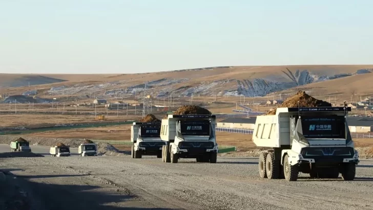 Los camiones fantasma que revolucionan la actividad minera