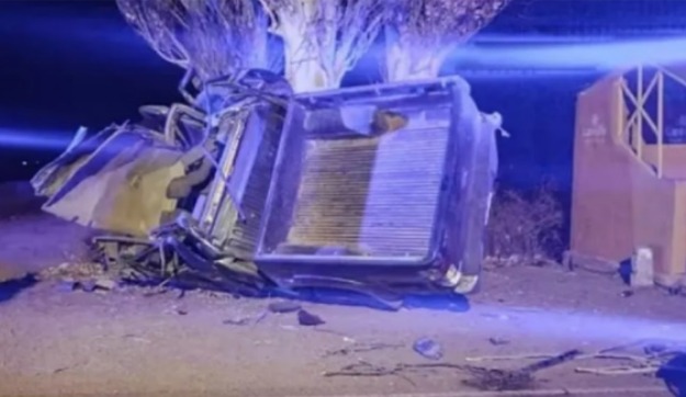 Dos hombres murieron al estrellar la camioneta en la que viajaban contra un árbol Dos hombres murieron al estrellar la camioneta en la que viajaban contra un árbol