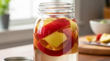 Para qué sirve mezclar cáscaras de manzana con vinagre Para qué sirve mezclar cáscaras de manzana con vinagre