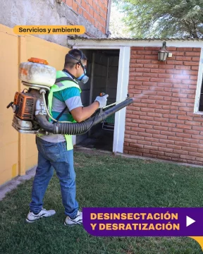 Continúa la campaña de desinfección y control ambiental en Ciudad de San Juan Continúa la campaña de desinfección y control ambiental en Ciudad de San Juan