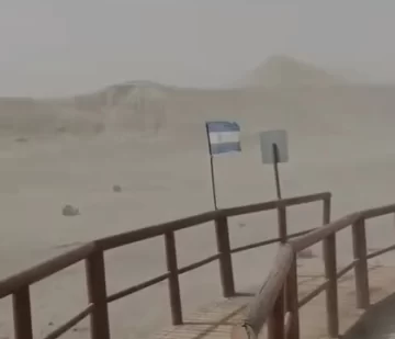 VIDEO: el Viento Zonda llegó a Ischigualasto