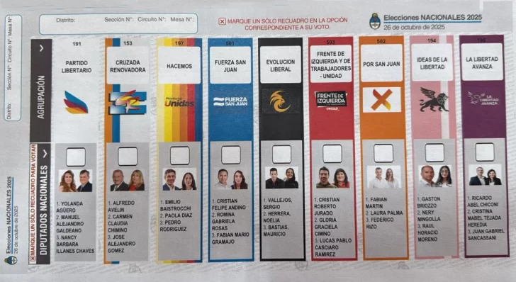 Así será la boleta única y la forma en la que se la usará en octubre