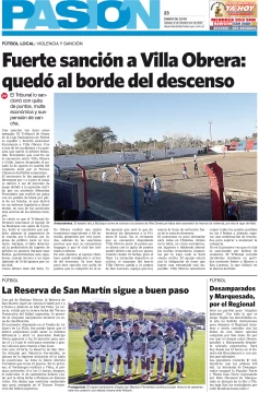 Tapa Pasión 06 de Septiembre de 2025