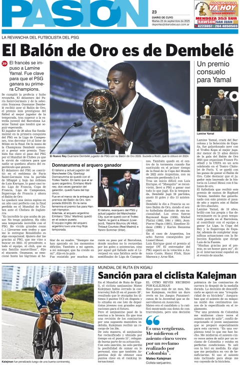 Tapa Pasión 23 de Septiembre de 2025