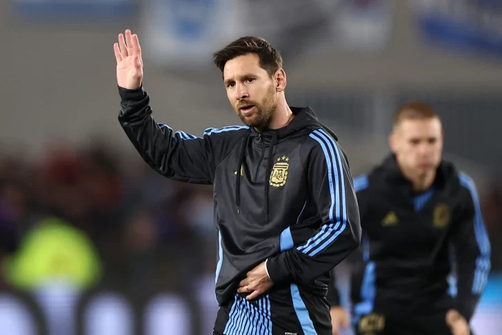 Messi se conmovió con el cariño del público