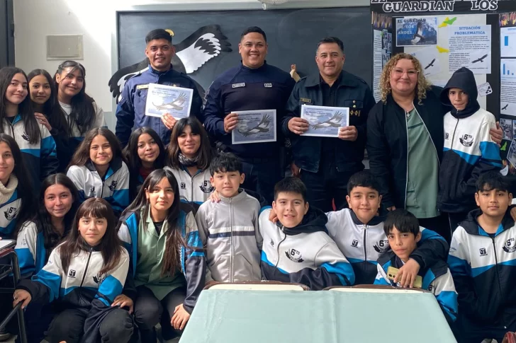 Alumnos de Caucete, reconocidos como guardianes del cóndor andino