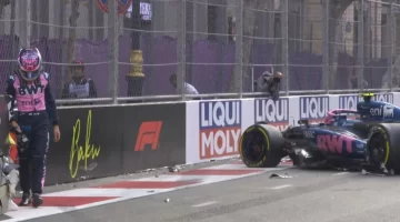 Chocó Franco Colapinto y largará muy retrasado