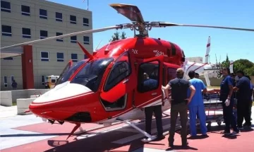 Un paciente jachallero fue trasladado en helicóptero al Hospital Rawson
