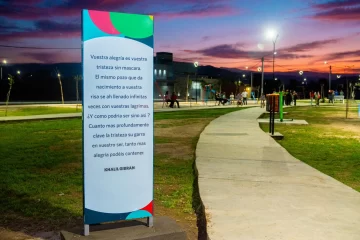 Rivadavia inauguró la Plaza Khalil Gibran, bautizada así por los vecinos