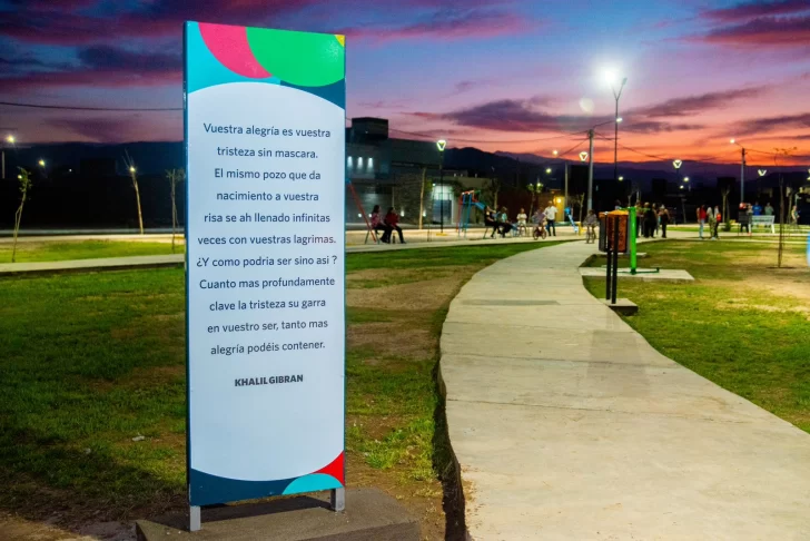 Rivadavia inauguró la Plaza Khalil Gibran, bautizada así por los vecinos