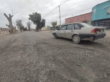 El turno de mejorar las calles Lemos y Meglioli en Rawson