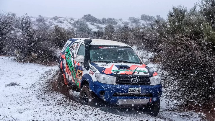 Con lluvia y nieve en la zona de la Difunta Correa, el Rally Raid Argentino corrió en San Juan Con lluvia y nieve en la zona de la Difunta Correa, el Rally Raid Argentino corrió en San Juan