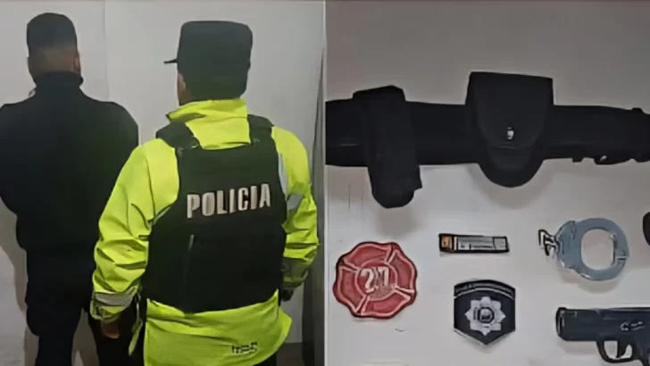 Se hacía pasar por policía y lo detuvieron en un control: tenía uniforme, esposas y una réplica de arma Se hacía pasar por policía y lo detuvieron en un control: tenía uniforme, esposas y una réplica de arma