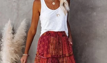 Cuál es la falda boho, la nueva tendencia que llega pisando fuerte esta primavera