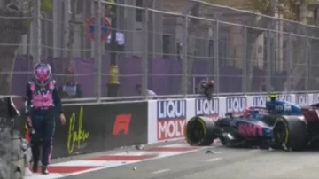 VIDEO: Franco Colapinto chocó en el final de la clasificación del Gran Premio de Azerbaiyán y largará 16° VIDEO: Franco Colapinto chocó en el final de la clasificación del Gran Premio de Azerbaiyán y largará 16°