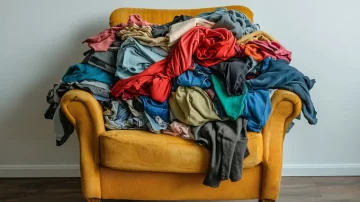 ¿Vagancia? Qué significa que una persona acumule ropa en una silla