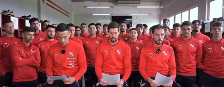 El plantel de Independiente habló tras la sanción de Conmebol: “Acá perdió el fútbol” El plantel de Independiente habló tras la sanción de Conmebol: “Acá perdió el fútbol”