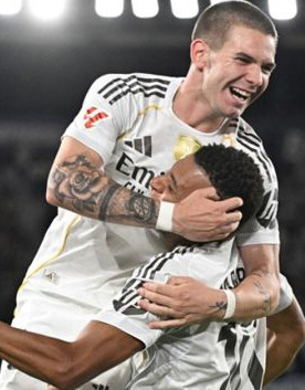 Mastantuono marcó su primer gol en el Madrid