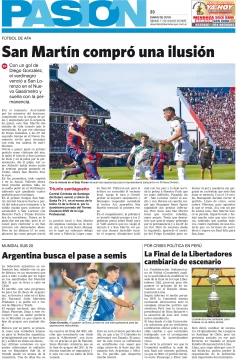 Tapa Pasión 11 de Octubre del 2025