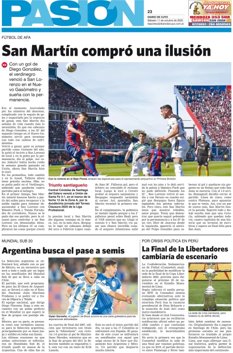 Tapa Pasión 11 de Octubre del 2025