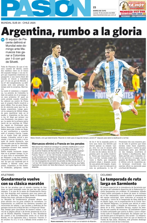 Tapa Pasión 16 de Octubre del 2025