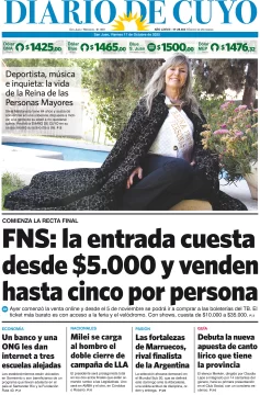 Tapa de la Edicion del 17 de Octubre del 2025