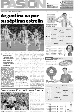 Tapa Pasion del 19 de Octubre del 2025