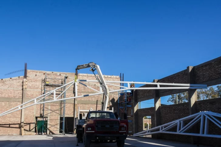 En 25 de Mayo avanza la construcción de un espacio para actividades turísticas, culturales y artísticas