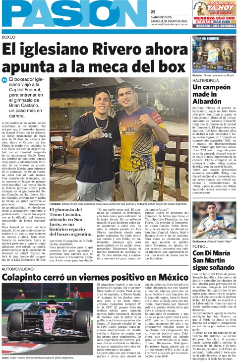 Tapa Pasion 25 de Octubre 2025