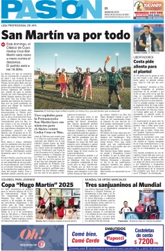 Tapa Pasion 28 de Octubre de 2025