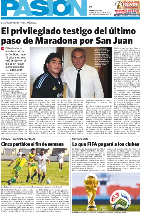 Tapa Pasion 30 de Octubre 2025