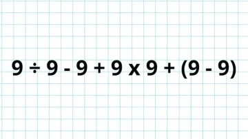 ¿Cuánto es 9 ÷ 9 – 9 + 9 x 9 + (9 – 9)? El desafío viral que pone a prueba los conocimientos básicos de cálculo
