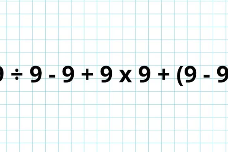 ¿Cuánto es 9 ÷ 9 – 9 + 9 x 9 + (9 – 9)? El desafío viral que pone a prueba los conocimientos básicos de cálculo