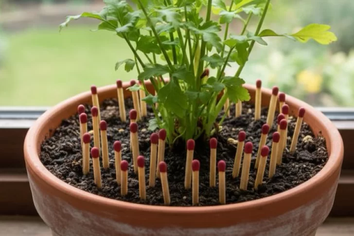 Para qué sirve poner fósforos en una maceta: truco viral para cuidar las plantas