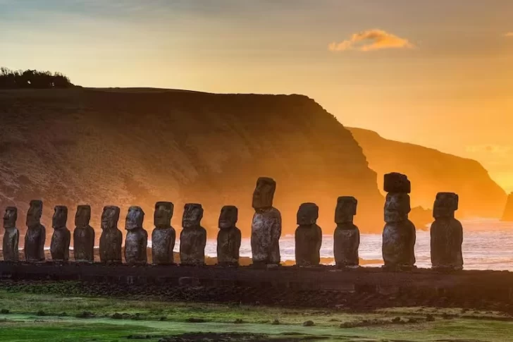 Revelan cómo se movieron las colosales “cabezas gigantes” de la Isla de Pascua