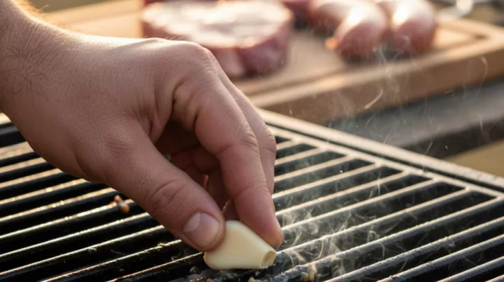 Pocos lo saben: para qué sirve frotar un diente de ajo en la parrilla antes del asado