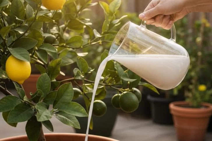 Qué pasa si regás tu limonero con agua de arroz y por qué muchos lo hacen