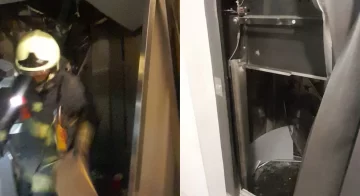 Se desplomó un ascensor desde un séptimo piso y nueve jóvenes quedaron atrapados Se desplomó un ascensor desde un séptimo piso y nueve jóvenes quedaron atrapados