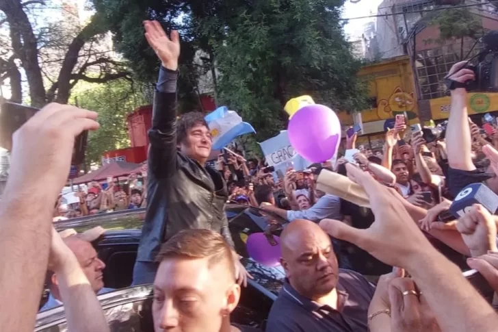 Hubo tensión entre militantes a favor y en contra de Javier Milei en Mendoza