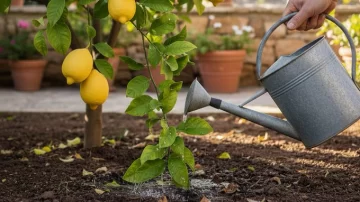 El truco del riego que hace que tu limonero dé limones más grandes